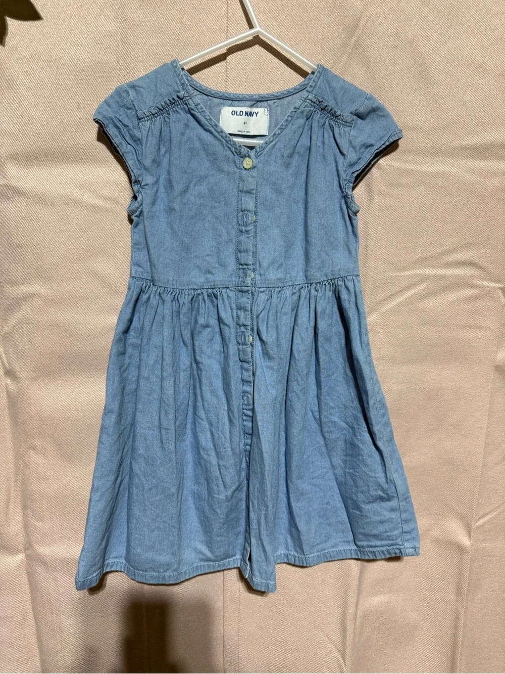 Old Navy Light Blue Girls' Denim Dress 4t